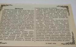 26 Mart 2006-Orijinal Takvim Yaprağı-Doğum Günü-Söz,Nişan,Nikâh,Düğün ve Önemli Günler Hediyesi-Bizim Anadolu Takvimleri-Ayet-Hadis(Cin:25)(Yavuz Sultan Selim Memluk Devletine son verdi(1517))-Ebubekir,Macide-Devlet