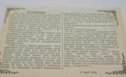 27 Mart 2006-Orijinal Takvim Yaprağı-Doğum Günü-Söz,Nişan,Nikâh,Düğün ve Önemli Günler Hediyesi-Bizim Anadolu Takvimleri-Ayet-Hadis(Hz.Ali(r.a))(Uhud Gazvesi(625))-Edib,Makbule-Stanford