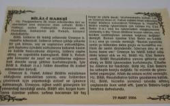 29 Mart 2006-Orijinal Takvim Yaprağı-Doğum Günü-Söz,Nişan,Nikâh,Düğün ve Önemli Günler Hediyesi-Bizim Anadolu Takvimleri-Ayet-Hadis(Mevlana)(Malazgirt Muharebesi(1071))-Emin,Mediha-Bilal-i Habeşi