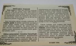 30 Mart 2006-Orijinal Takvim Yaprağı-Doğum Günü-Söz,Nişan,Nikâh,Düğün ve Önemli Günler Hediyesi-Bizim Anadolu Takvimleri-Ayet-Hadis(Maide:30)(Fransızlar Fas'ı İşgal Etti(1912))-Enes-Melek-Doğada Yaşam