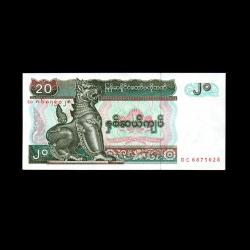 MYAMMAR (1994) - 20 Kyat (ÇİL 10/10)