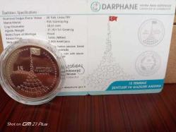 DARPHANE 15 TEMMUZ GÜMÜŞ HATIRA PARASI