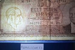 Türkiye Cumhuriyeti - 5.Emisyon / 6. Tertip - 50 Lira - SERİ: M29 067786 - ÇT/VF