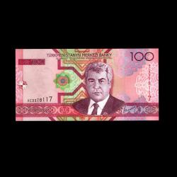 TÜRKMENİSTAN (2005) - 100 Manat (ÇİL 10/10)