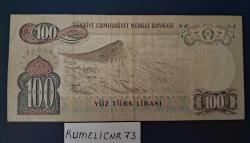 Türkiye Cumhuriyeti - 6.Emisyon/ 2. Tertip 100 TL. -SERİ NO:H44 537213-ÇT/VF