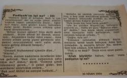 30 Nisan 2006-Orijinal Takvim Yaprağı-Doğum Günü-Söz,Nişan,Nikâh,Düğün ve Önemli Günler Hediyesi-Bizim Anadolu Takvimleri-Ayet-Hadis(Mü'minun:8)(A.Hitler İntihar etti(1945))-Hayrullah,Nezihe-Padişah'ın İşi Ne?-III