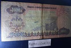 Türkiye Cumhuriyeti - 6.Emisyon/ 1. Tertip 1000 TL. - SERİ NO: B79 358855 Değerli seri no -ÇT/VF