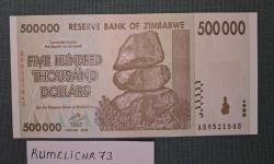 ZIMBABWE - 2008 - 500.000 DOLAR - ÇİL/UNC