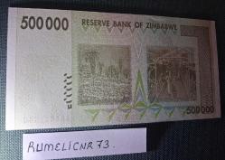 ZIMBABWE - 2008 - 500.000 DOLAR - ÇİL/UNC
