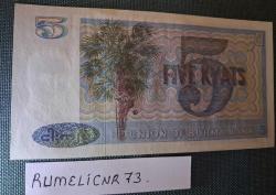 BURMA - 1972 - 5 KYATS - ÇİL/UNC