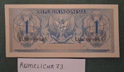 INDONESİA / ENDONEZYA - 1956 - 1 RUPIAH - ÇİL/UNC