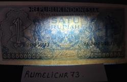 INDONESİA / ENDONEZYA - 1956 - 1 RUPIAH - ÇİL/UNC