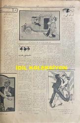 Osmanlıca Akbaba Mizah Dergisi-Gazetesi, Orijinal Dönem Basım, (Ottoman Magazine-Newspaper) - 27 Ocak (Kanun-i Sani) 1927 - Sayı: 433 - Karikatürist Ramiz Gökçe'nin Çalışması: Her Ayağı Bir Kıtaya Basan İngiliz Arslanının Çin'de Kuyruğu Sıkıştı.. 