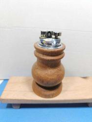 MSÇ7---AHŞAP KAİDELİ ESKİ GAZLI MASA ÇAKMAĞI -ÇALIŞMIYOR