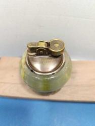 MSÇ7---MERMER KAİDELİ ESKİ GAZLI MASA ÇAKMAĞI -ÇALIŞMIYOR