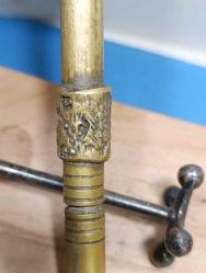 KLM15----PİRİNÇ DÖKÜM IKARUS VE BAŞAK DEKORLU ESKİ TÜKENMEZ KALEM