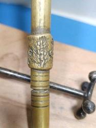 KLM15----PİRİNÇ DÖKÜM IKARUS VE BAŞAK DEKORLU ESKİ TÜKENMEZ KALEM