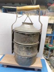 ÜÇ GÖZLÜ ANTİKA BAKIR SEFER TASI