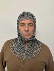 Hakiki Çelik Zincir Zırh Başlık