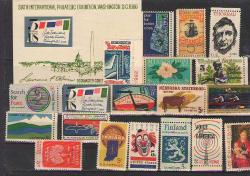 ABD Pul  lotu -  MNH - 19 pul + Blok