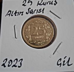 687// 25 Kuruş Sarı 2023 Çil