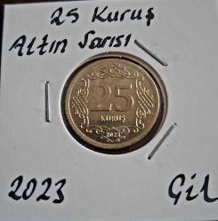 688// 25 Kuruş Sarı 2023 Çil