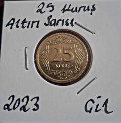 689// 25 Kuruş Sarı 2023 Çil