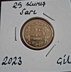 690// 25 Kuruş Sarı 2023 Çil
