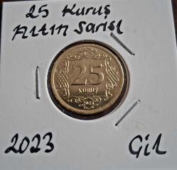 691// 25 Kuruş Sarı 2023 Çil