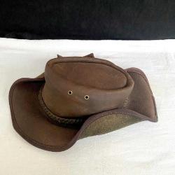 GERÇEK Maceracıların Şapkası;  Cape Union Mart-Stevenson Survivor Hamilton Vintage Deri Şapka