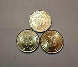 700// 10 Kuruş 3'lü set (2017,18,19) çil