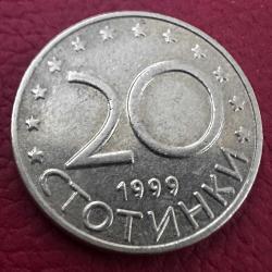 Bulgaristan 20 Stotinka 1999