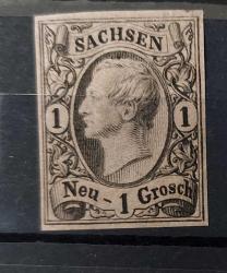 LOT.65 » Eski Alman Devletleri Saksonya 1855 Kral Johann- damgasız şarniyerli