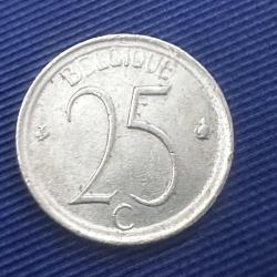 Belçika 25 Centimes 1972