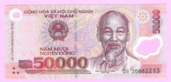 LOT.5 » Vietnam 50000 Dong MIX YEAR Polymer UNC (TK 19 155) ÇİL