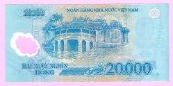 Vietnam 20000 Dong MIX YEAR Polymer P 120 UNC (TK 19 156) ÇİL