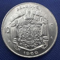 Belçika 10 Frank 1969