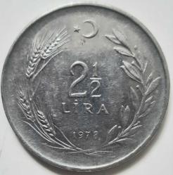 2½ LİRA, 1978 ÇİL (Ters)