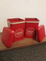 Retro Kahve ve Şeker Kutuları