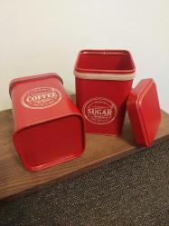 Retro Kahve ve Şeker Kutuları
