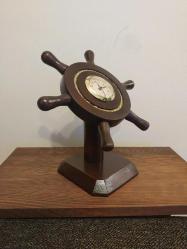 Ahşap Dümen Masa Saati