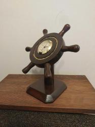 Ahşap Dümen Masa Saati