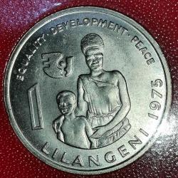 LOT.16 » SWAZİLAND  1975   1 LİLANGENİ    HATIRA FAO Uluslararası Kadınlar Yılı    SERTİFİKALI ÇİL