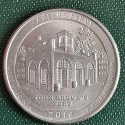 AMERİKA  2016  P    25 CENT  ÇEYREK DOLAR   Güzel Amerika Çeyrekleri - Harpers Ferry