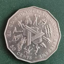 AVUSTRALYA  1982  50 CENT   HATIRA XII İngiliz Milletler Topluluğu Oyunları