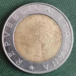 İTALYA  1996   500  LİRA    HATIRA  70. Yıldönümü - Ulusal İstatistik Enstitüsü