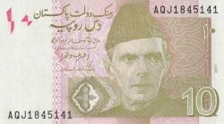 Pakistan 2024 Yılı 10 Rupi Çil