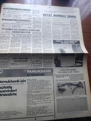 Milliyet Gazetesi - Turkish Newspaper - 14 Eylül 1980 - hayat normale döndü - Dün 12'den itibaren uçak seferleri başladı - ithalat ihracat işlemlerinde eski uygulamalar devam edecek - iş yerlerinde uygulanan grev ve lokavtlar kaldırılıyor - Devlet demiryolları'nın iç ve dış seferleri önceki akşamdan itibaren yapılmaya başladı - birçok ilde sokağa çıkma yasağı kısaltıldı ve kırsal alanlarda kaldırıldı - Samsun cezaevinde sağ ve sol tutuklu ve hükümlüler barıştı - washington'da resmi açıklama yapıldı Amerika ve Almanya ekonomik yardımı sürdürecek - yeni hükümet kurulana kadar bakanlıkları müsteşarlar yönetecek - kurbağalıdere açık kanalizasyon haline geldi fotoğraf - Yüksek Seçim kurulu Afyon Sincanlı ilçesinde bir Belediye başkanlığı seçimini durdurdu - Trakya otobüs garajında yolcular fotoğraf - Devekuşu'na mektuplar yazan Haldun Taner - Milli Güvenlik konseyinin 11 ve 12 numaralı bildirisi - Kandilli I ilk kez  Ankara'daki bir depremi saptadı - Türkiye güzellik yarışması
