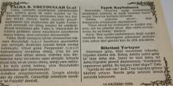 14 Haziran 2006-Orijinal Takvim Yaprağı-Doğum Günü-Söz,Nişan,Nikâh,Düğün ve Önemli Günler Hediyesi-Bizim Anadolu Takvimleri-Ayet-Hadis(Enfal:28)(Avusturalya keşfedildi(1643))-Said,Zeyneb-Talha B. Ubeydullah(r.a.)-Eşşek Kaybolunca-Biletimi Yırtıyor
