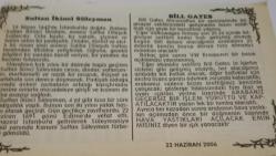 22 Haziran 2006-Orijinal Takvim Yaprağı-Doğum Günü-Söz,Nişan,Nikâh,Düğün ve Önemli Günler Hediyesi-Bizim Anadolu Takvimleri-Ayet-Hadis(Hadis-I Şerif)(Erzurumlu ibrahim Hakkı'mın Hazretlerinin vefatı.(1780))-Abbas - Adile-Sultan İkinci Süleyman-Bill Gates